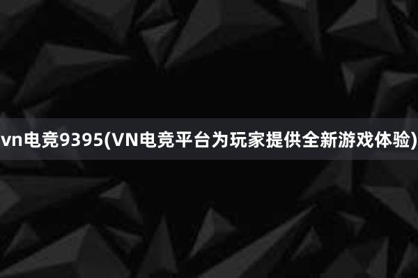 vn电竞9395(VN电竞平台为玩家提供全新游戏体验)